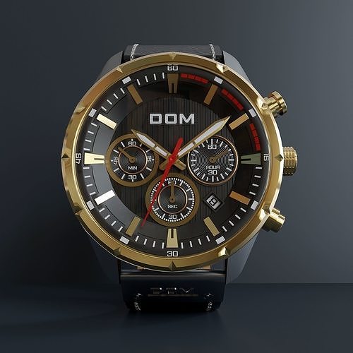 Mens wrist watch 12 3D model