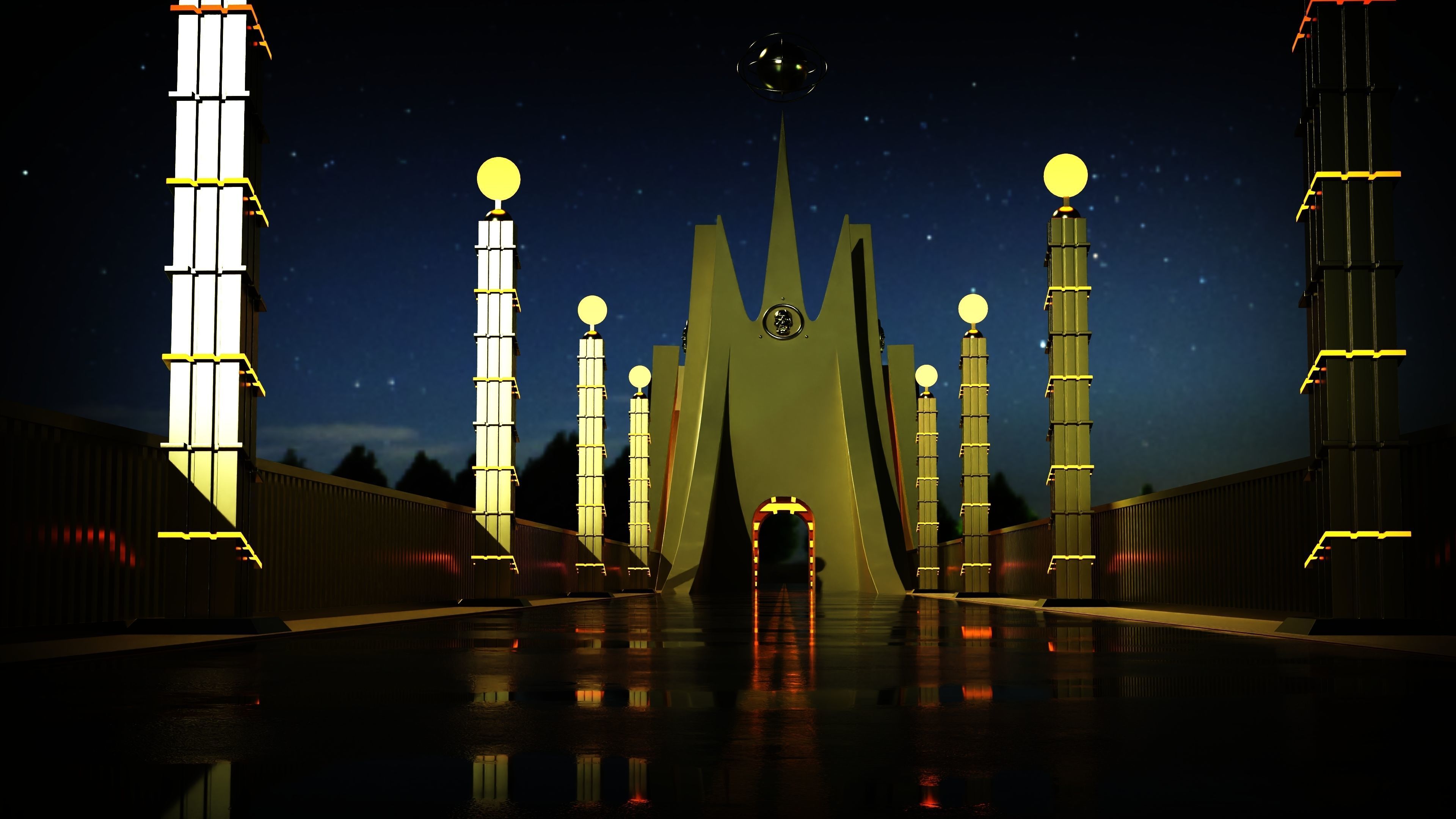 Mountain Bridge 3D model_6