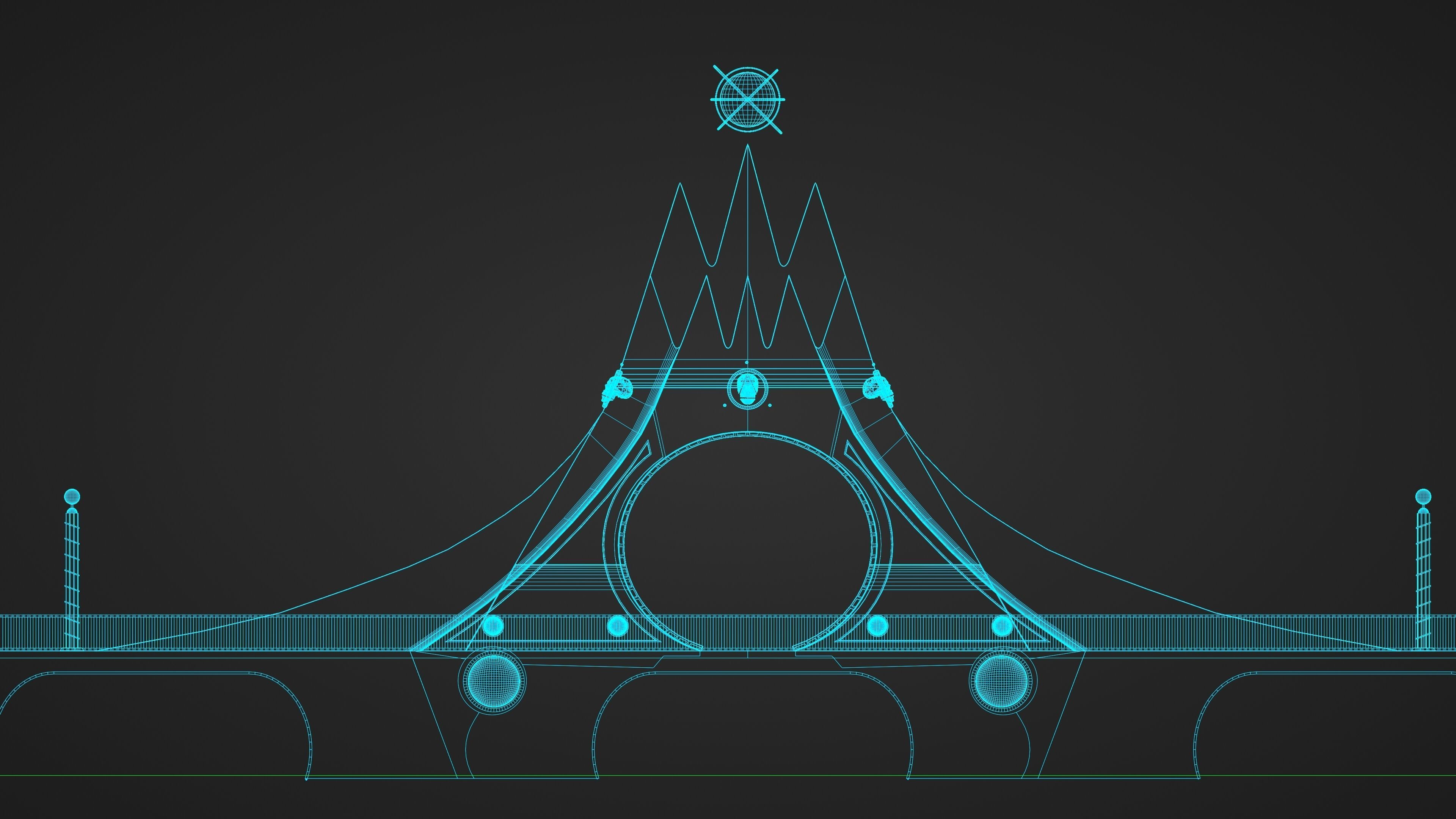 Mountain Bridge 3D model_8