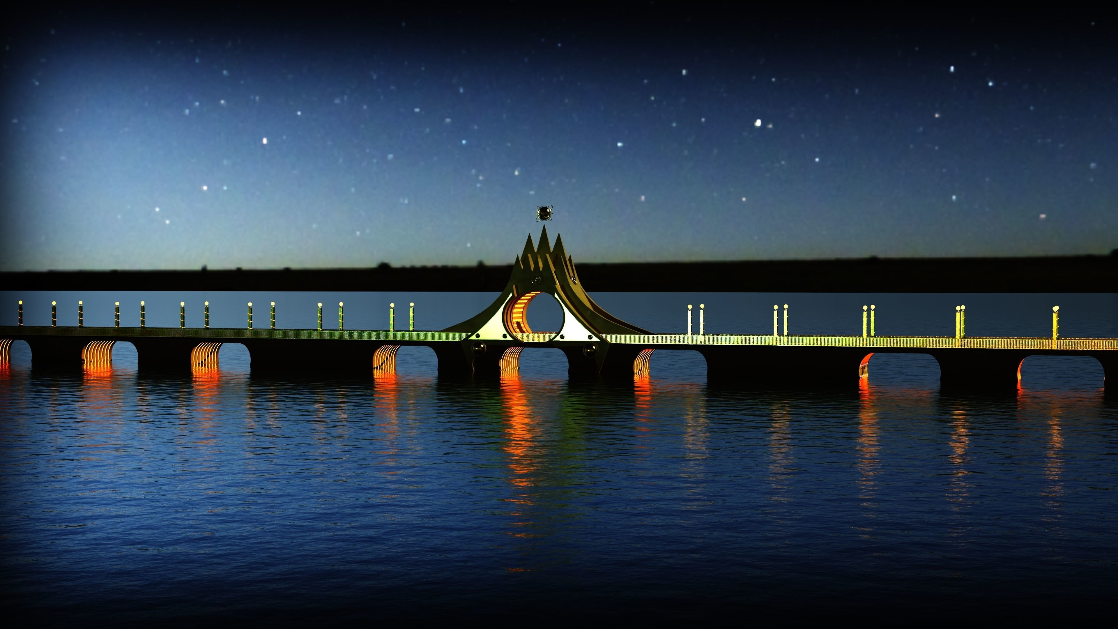 Mountain Bridge 3D model_3