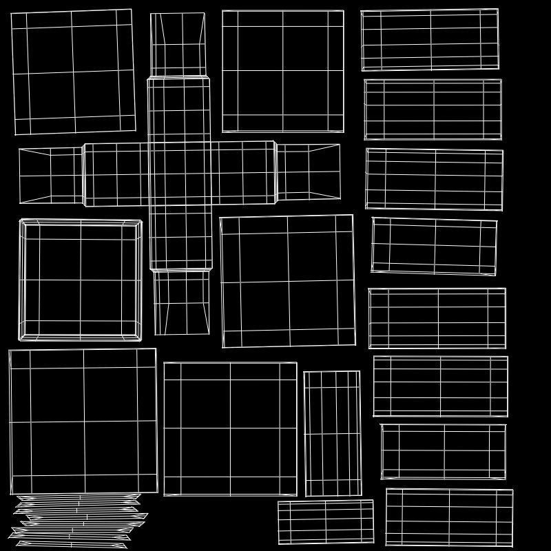 Office desk  3D model_10