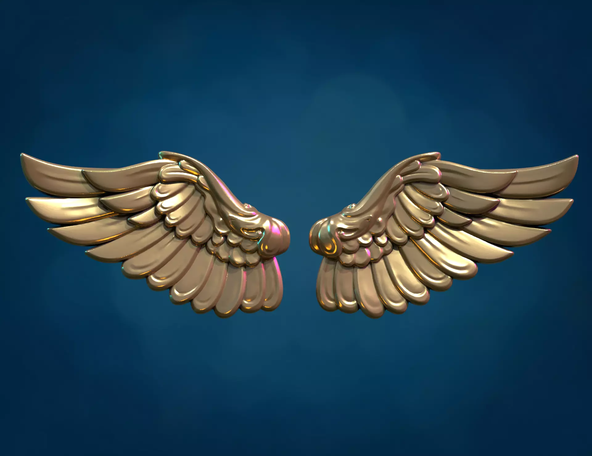 Wings Relief 3D print model