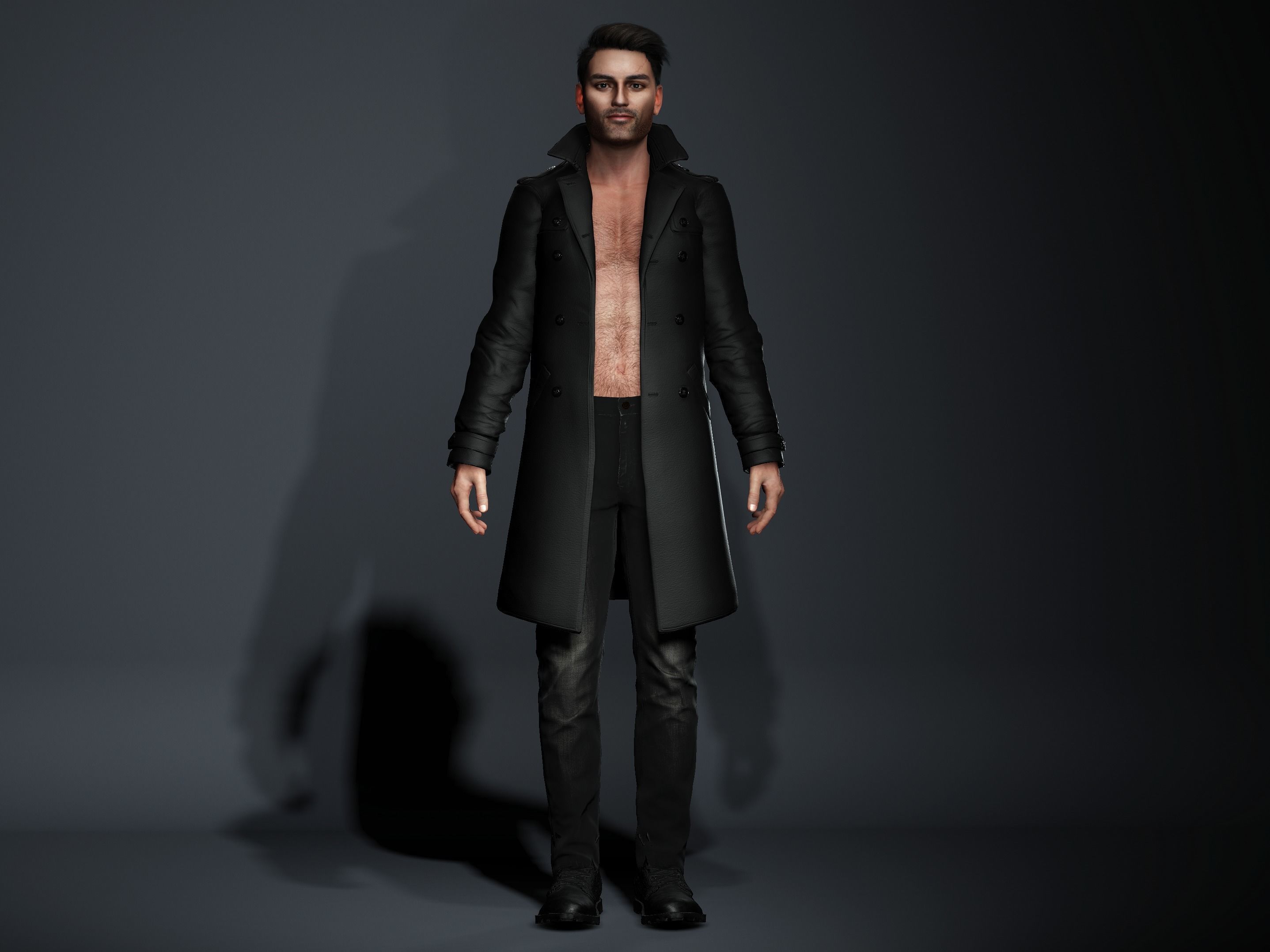 Alejandro-Male Character Low-poly 3D model_4