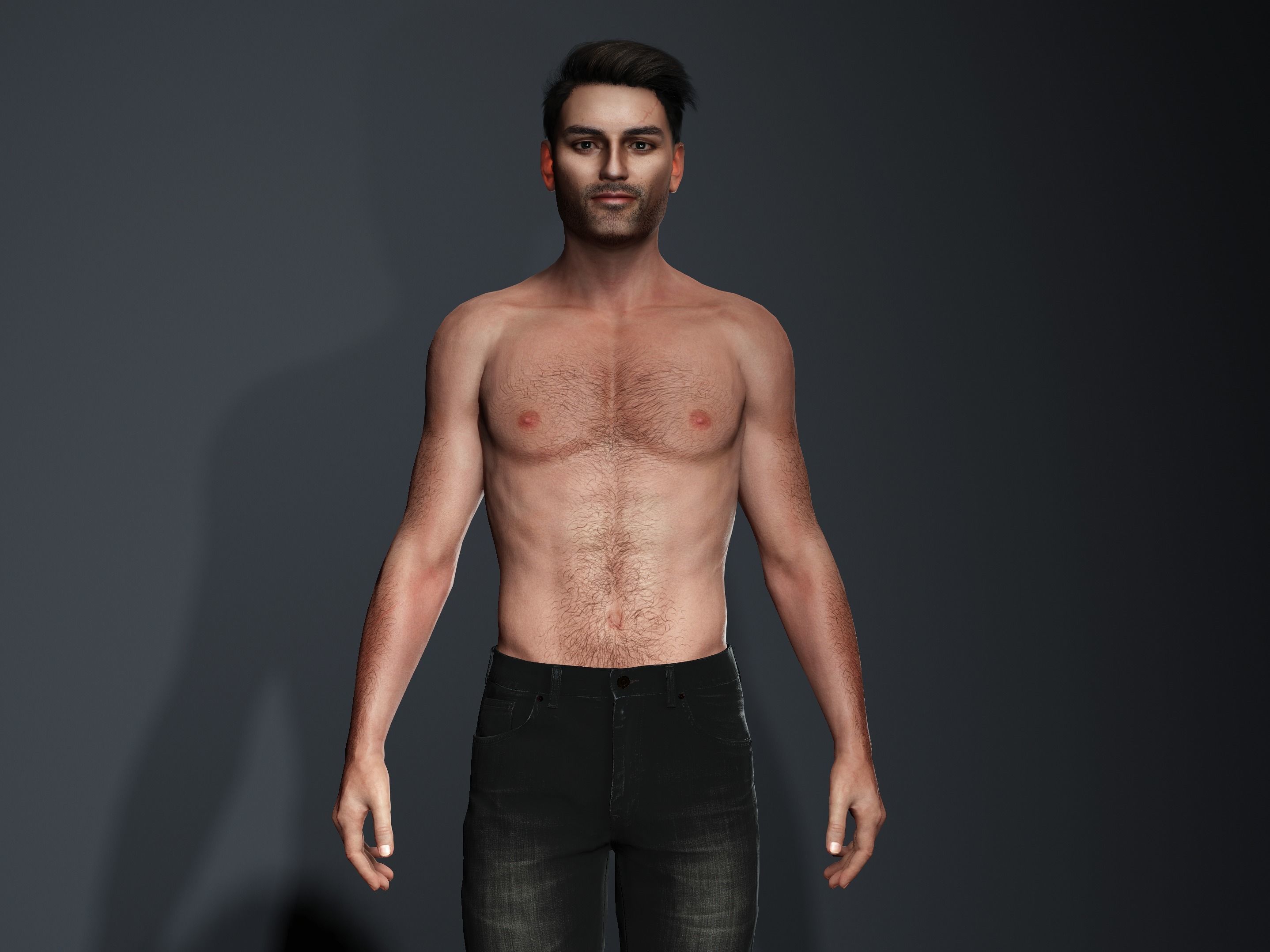 Alejandro-Male Character Low-poly 3D model_5