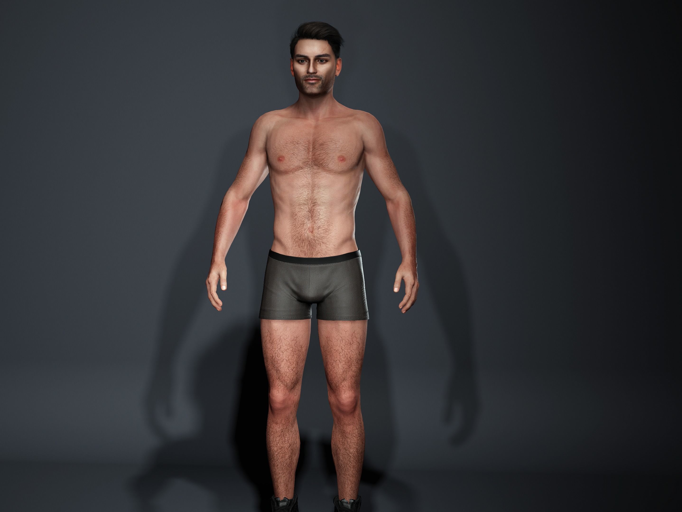Alejandro-Male Character Low-poly 3D model_9