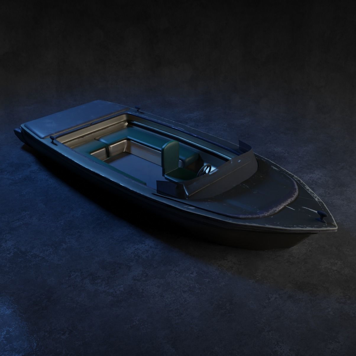 Super Boat  Low-poly 3D model_18