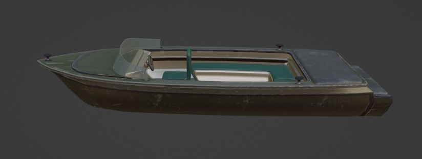 Super Boat  Low-poly 3D model_7