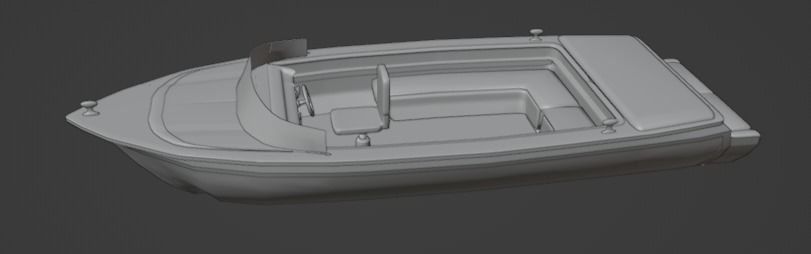 Super Boat  Low-poly 3D model_10