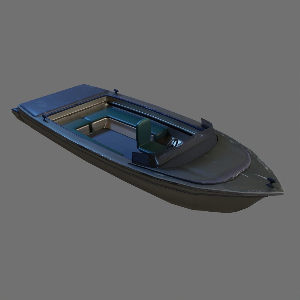 Super Boat  Low-poly 3D model_5