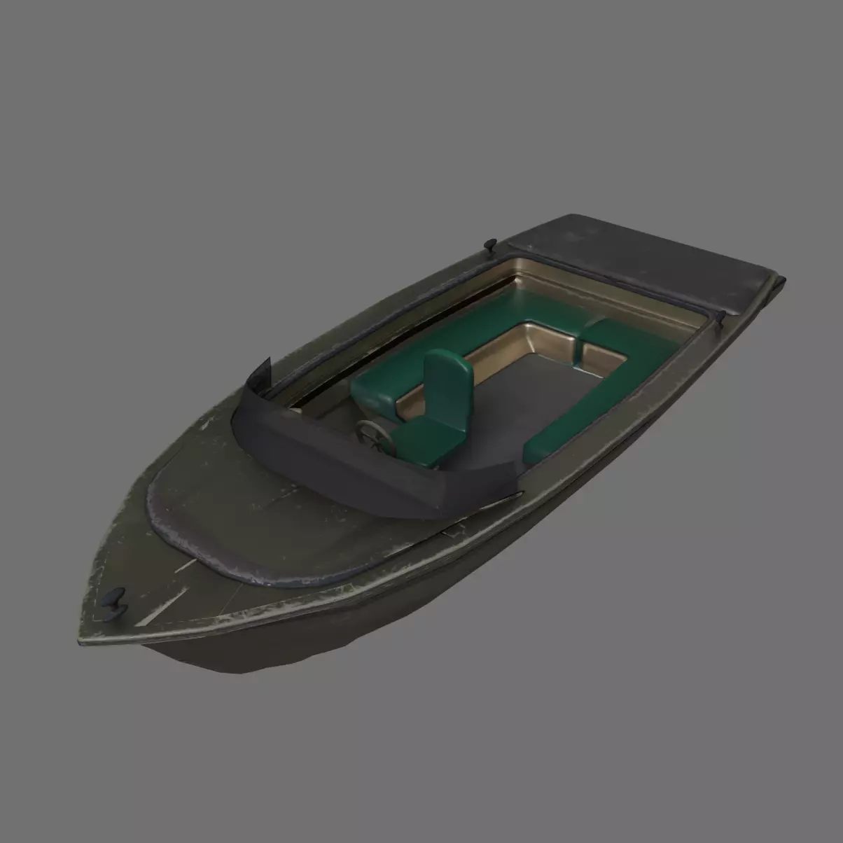 Super Boat  Low-poly 3D model_0
