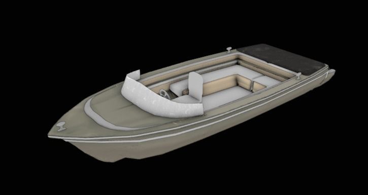 Super Boat  Low-poly 3D model_13
