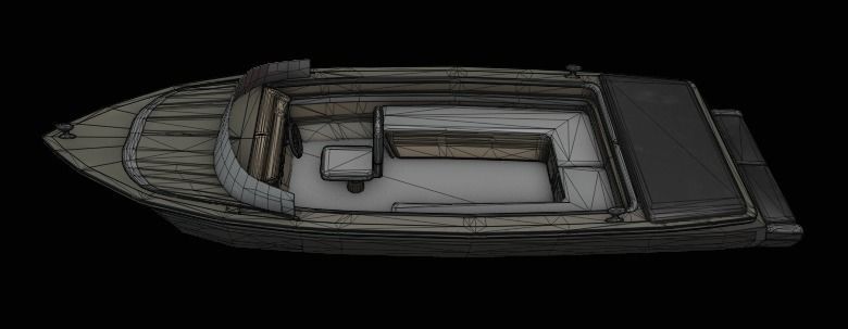 Super Boat  Low-poly 3D model_16