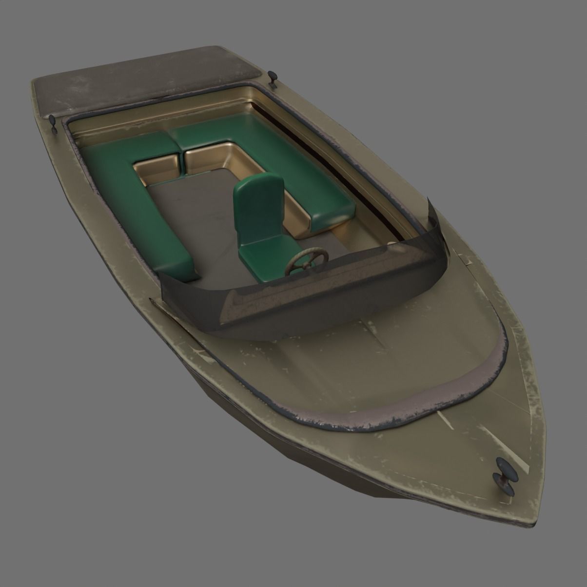 Super Boat  Low-poly 3D model_2