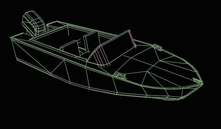 SpeedBoat  Low-poly 3D model_12