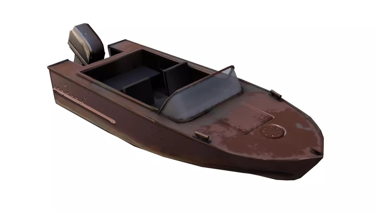 SpeedBoat  Low-poly 3D model_0