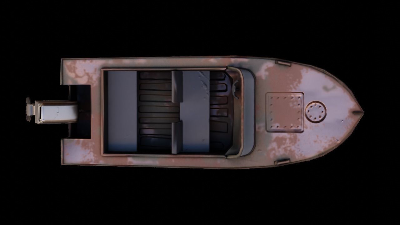 SpeedBoat  Low-poly 3D model_3
