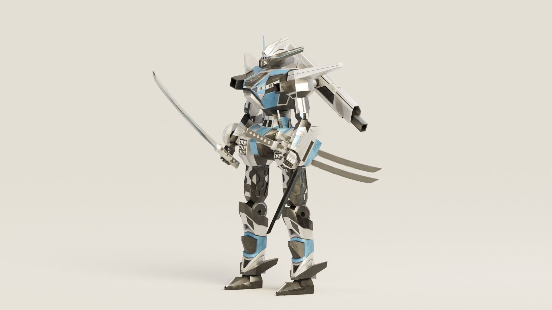 Mecha Riven 3D model_3