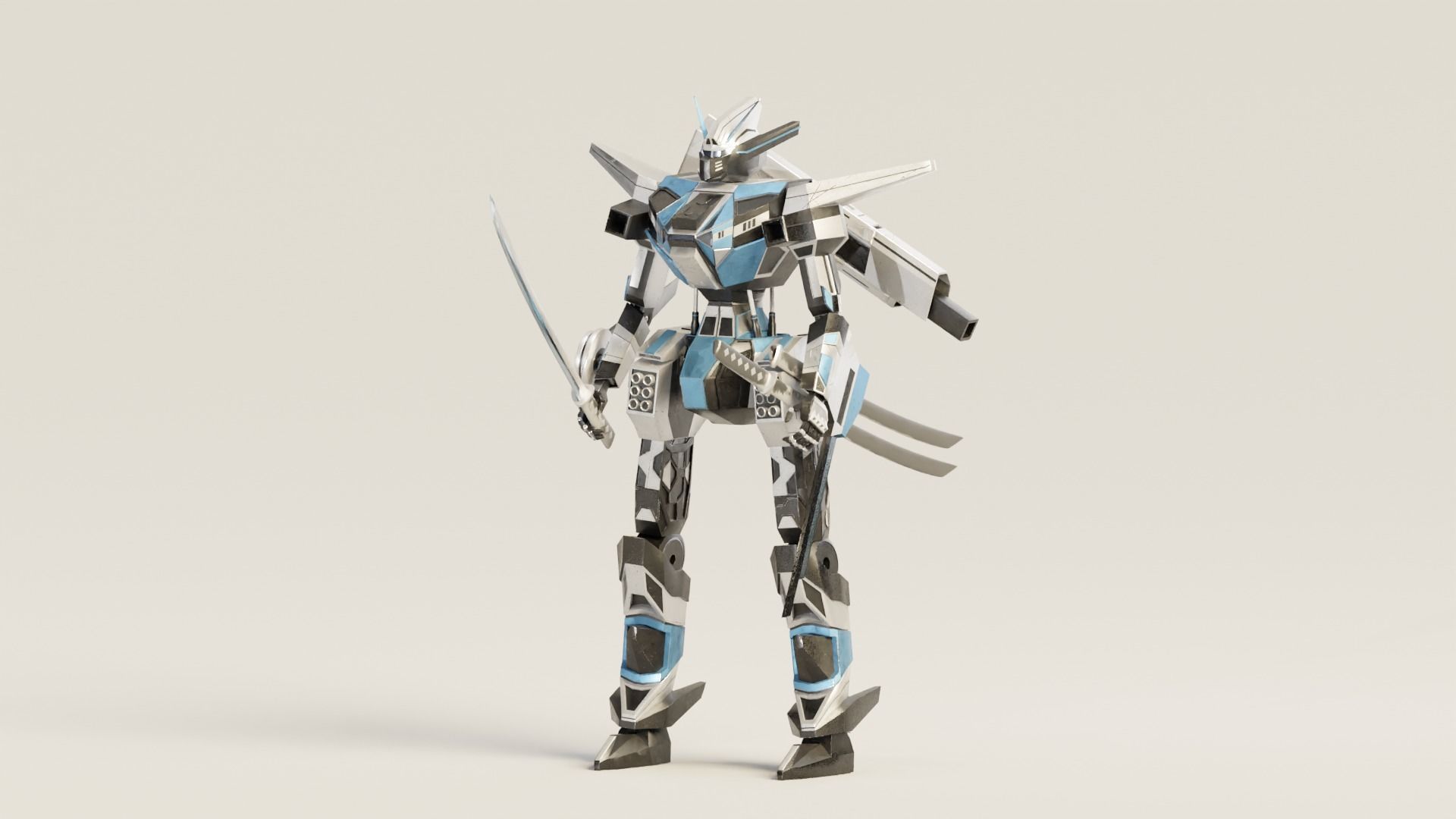 Mecha Riven 3D model_2