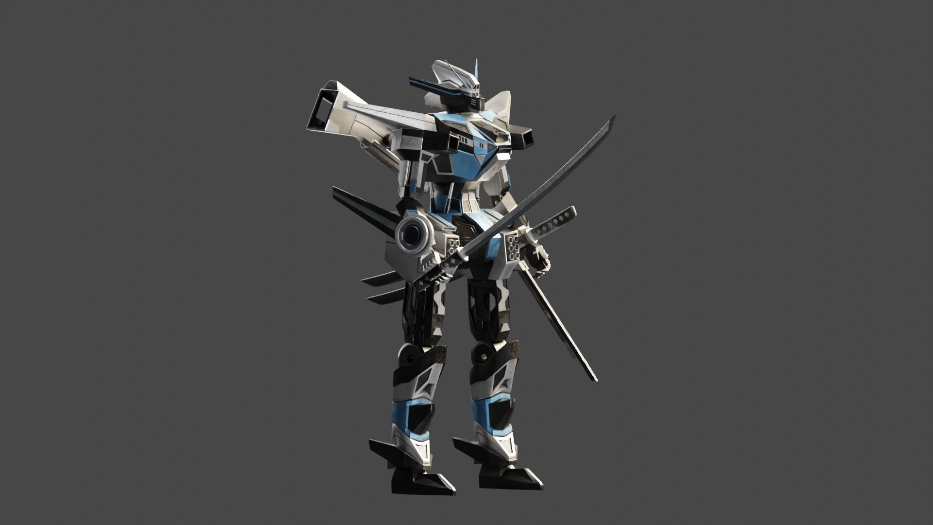 Mecha Riven 3D model_9