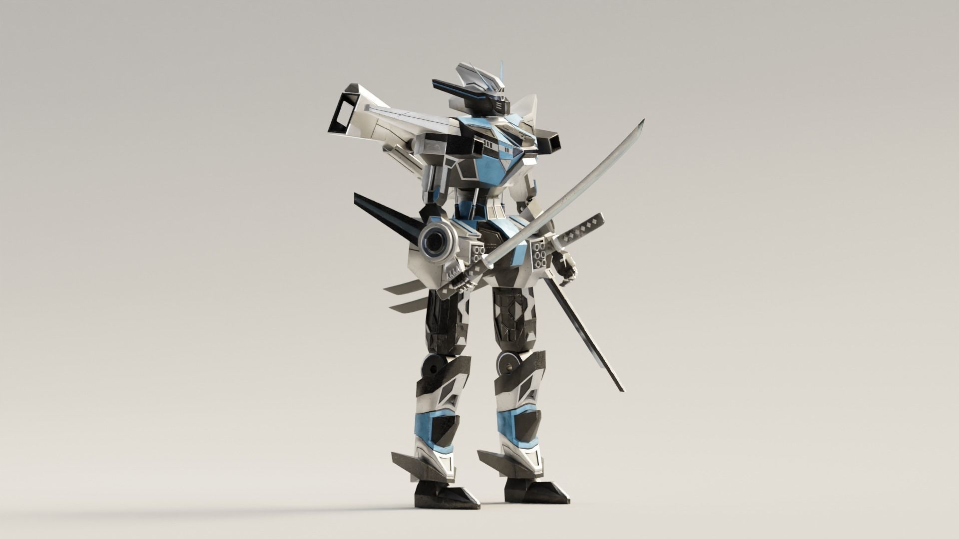 Mecha Riven 3D model_1