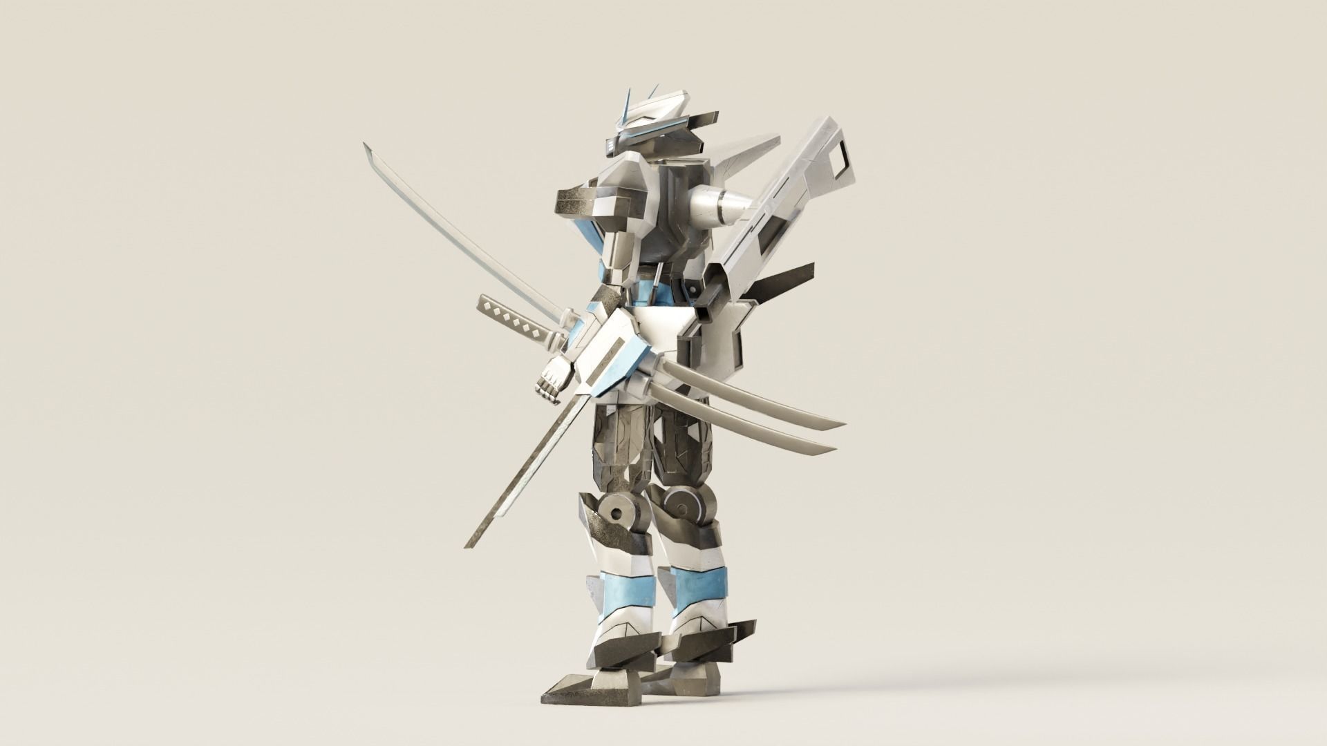 Mecha Riven 3D model_6