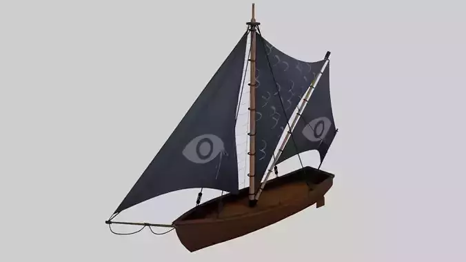 Super Boat  Low-poly 3D model