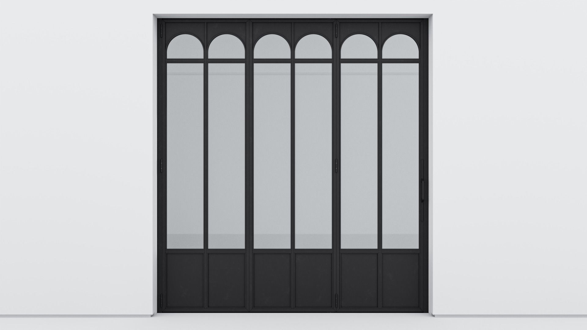 Aluminium door 337 3D model_1