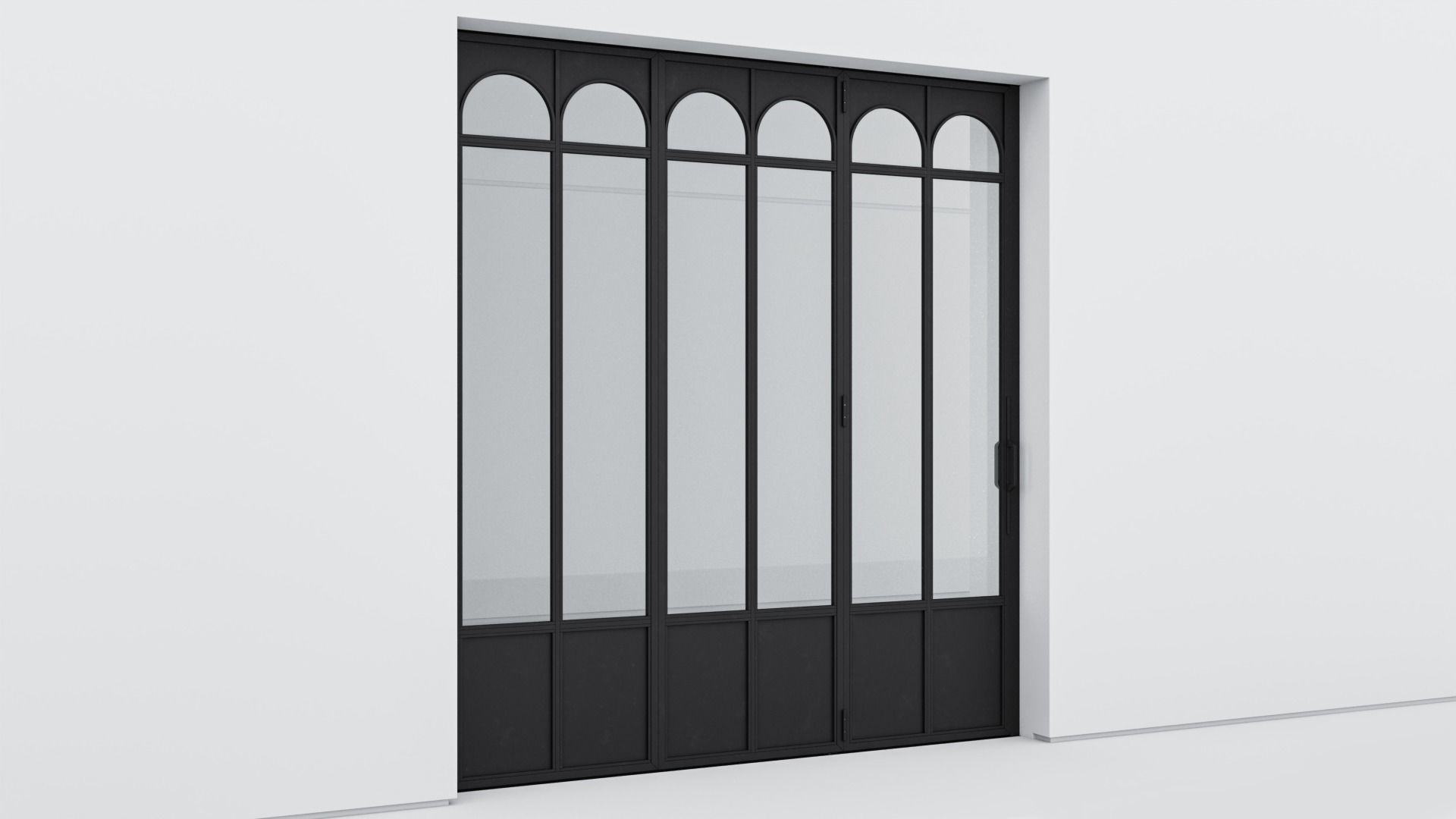 Aluminium door 337 3D model_2