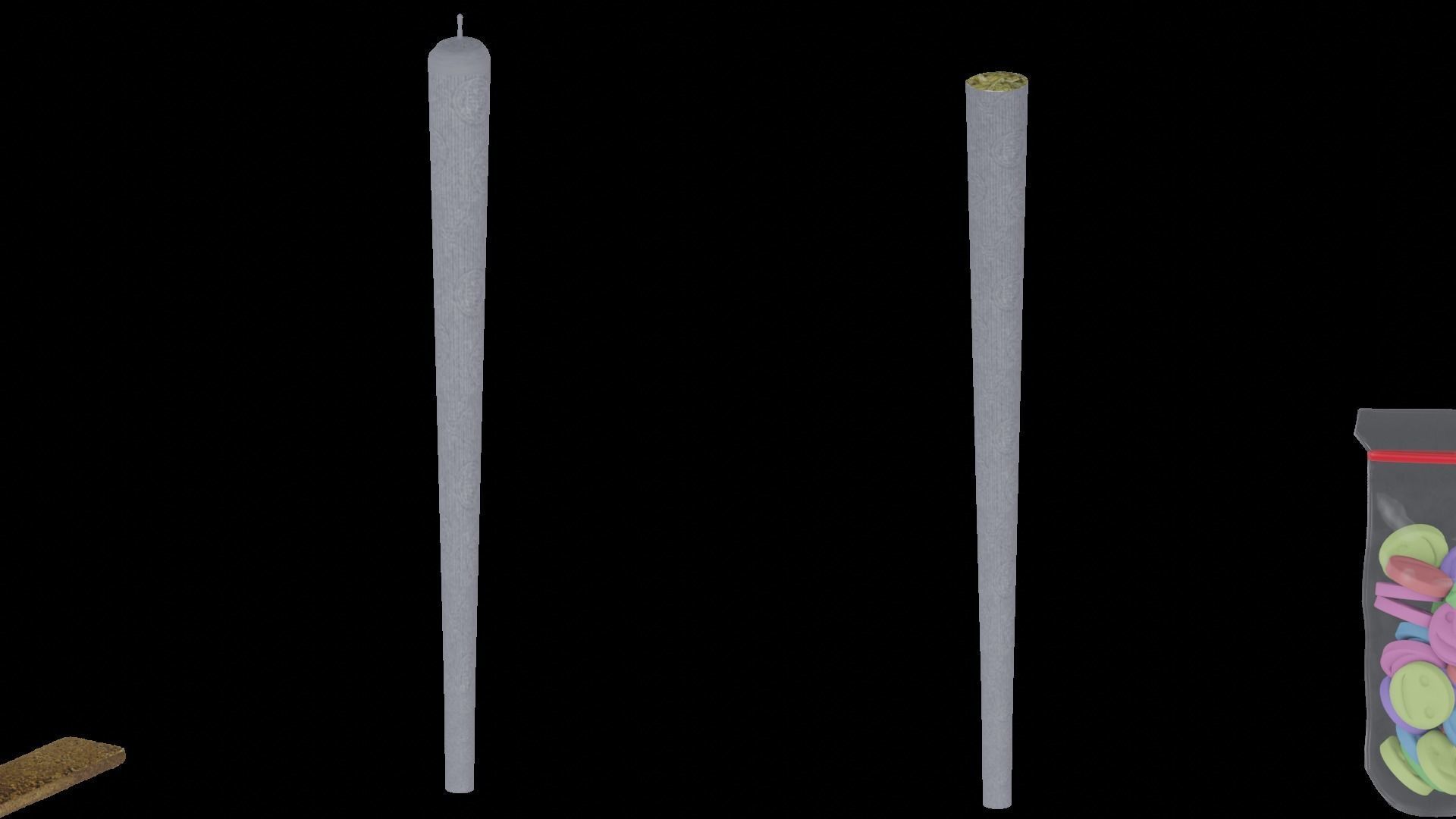 Drugs Variety Pack Low-poly 3D model_11