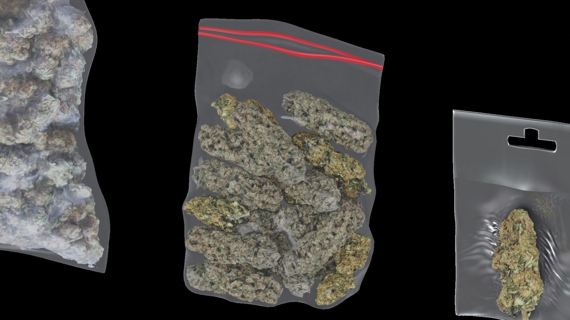 Drugs Variety Pack Low-poly 3D model_8