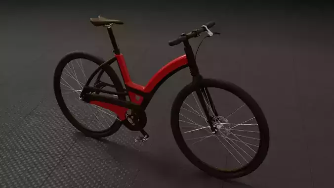 Super Bicycle Low-poly 3D model