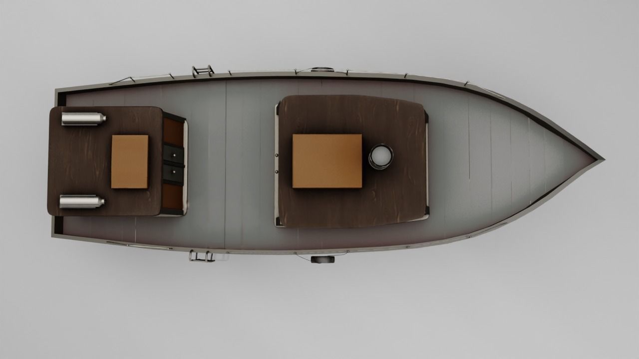 Super Boat Low-poly Low-poly 3D model_3