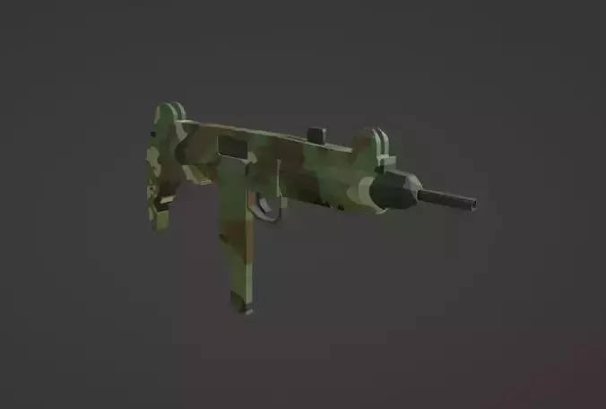 Low Poly Uzi