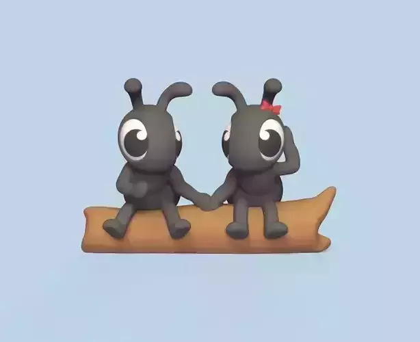 Ants in Love 3D print model