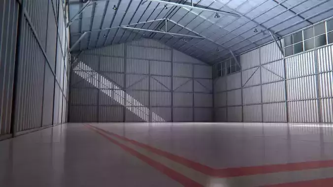 Aircraft Hangar Interior