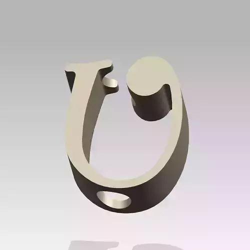 U Unique Straw Topper Straw Buddy 3D Model for Creative 