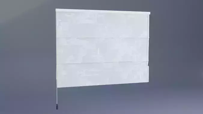 Roman shades Low-poly 3D model