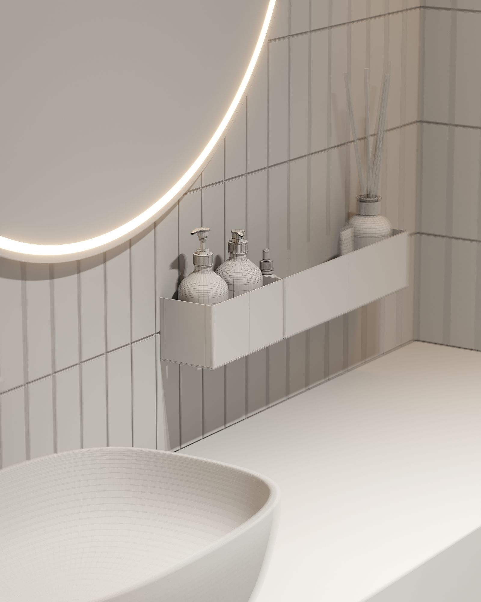 AR-22045 Case Study - Bathroom 3D Scene 3D model_12