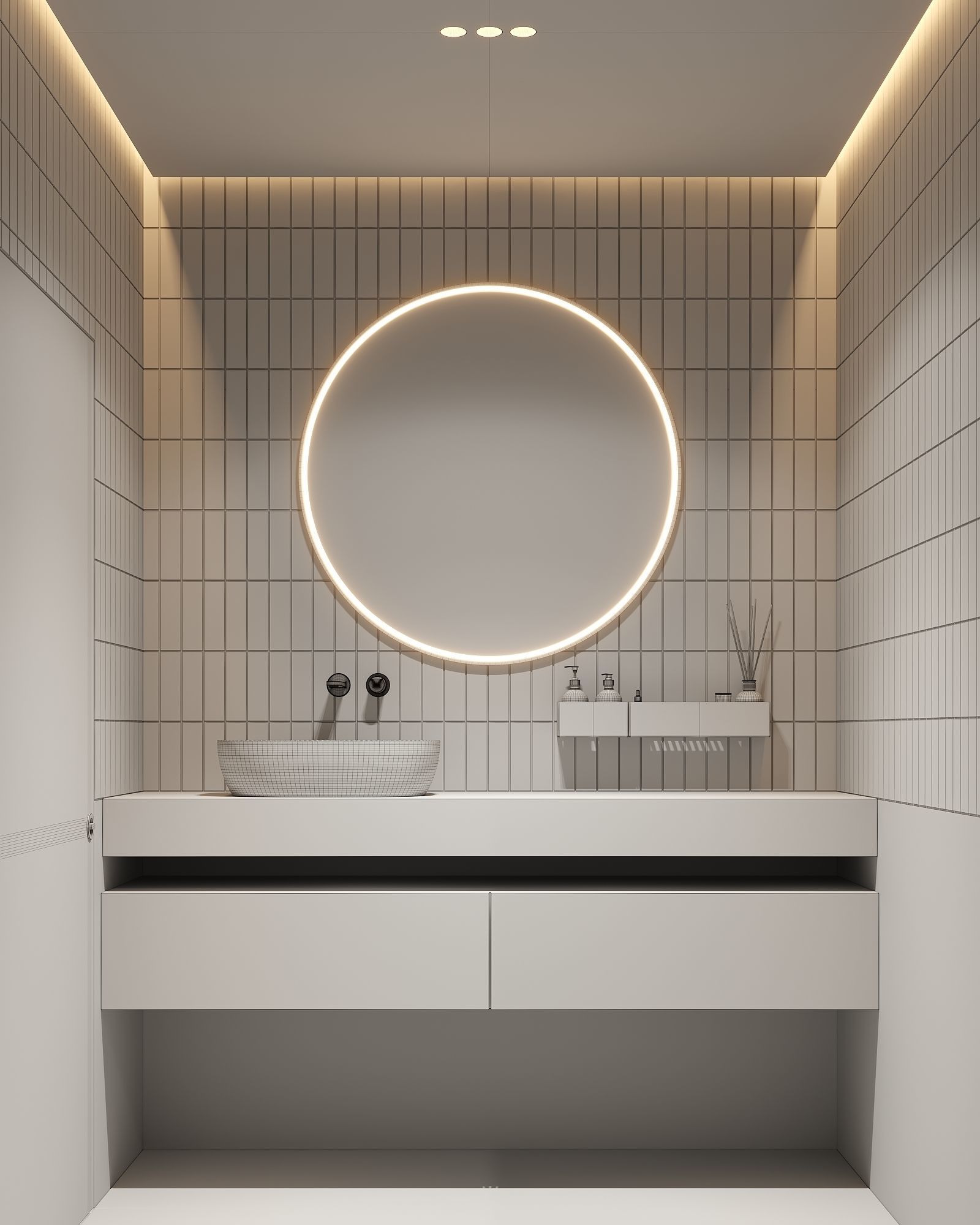 AR-22045 Case Study - Bathroom 3D Scene 3D model_8