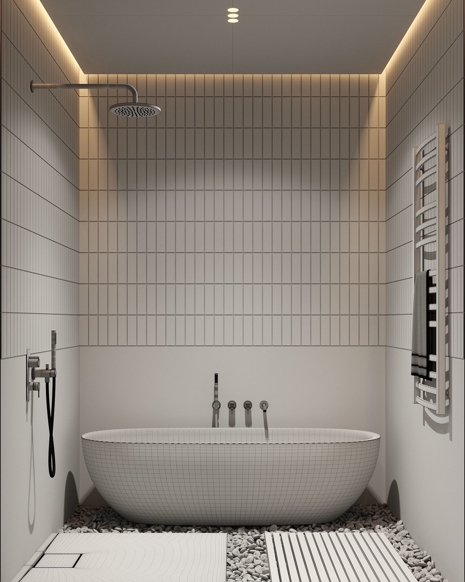 AR-22045 Case Study - Bathroom 3D Scene 3D model_7