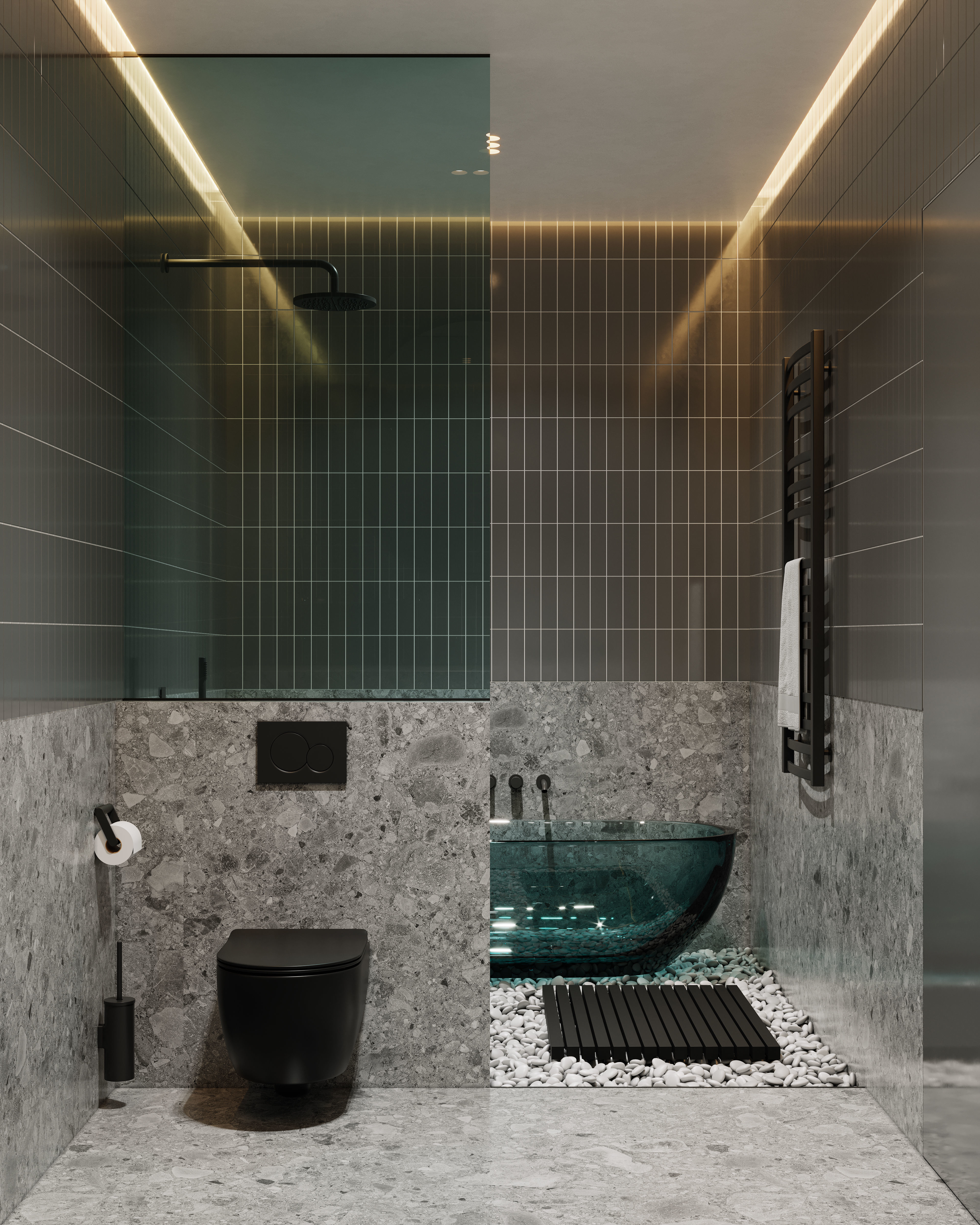 AR-22045 Case Study - Bathroom 3D Scene 3D model_2
