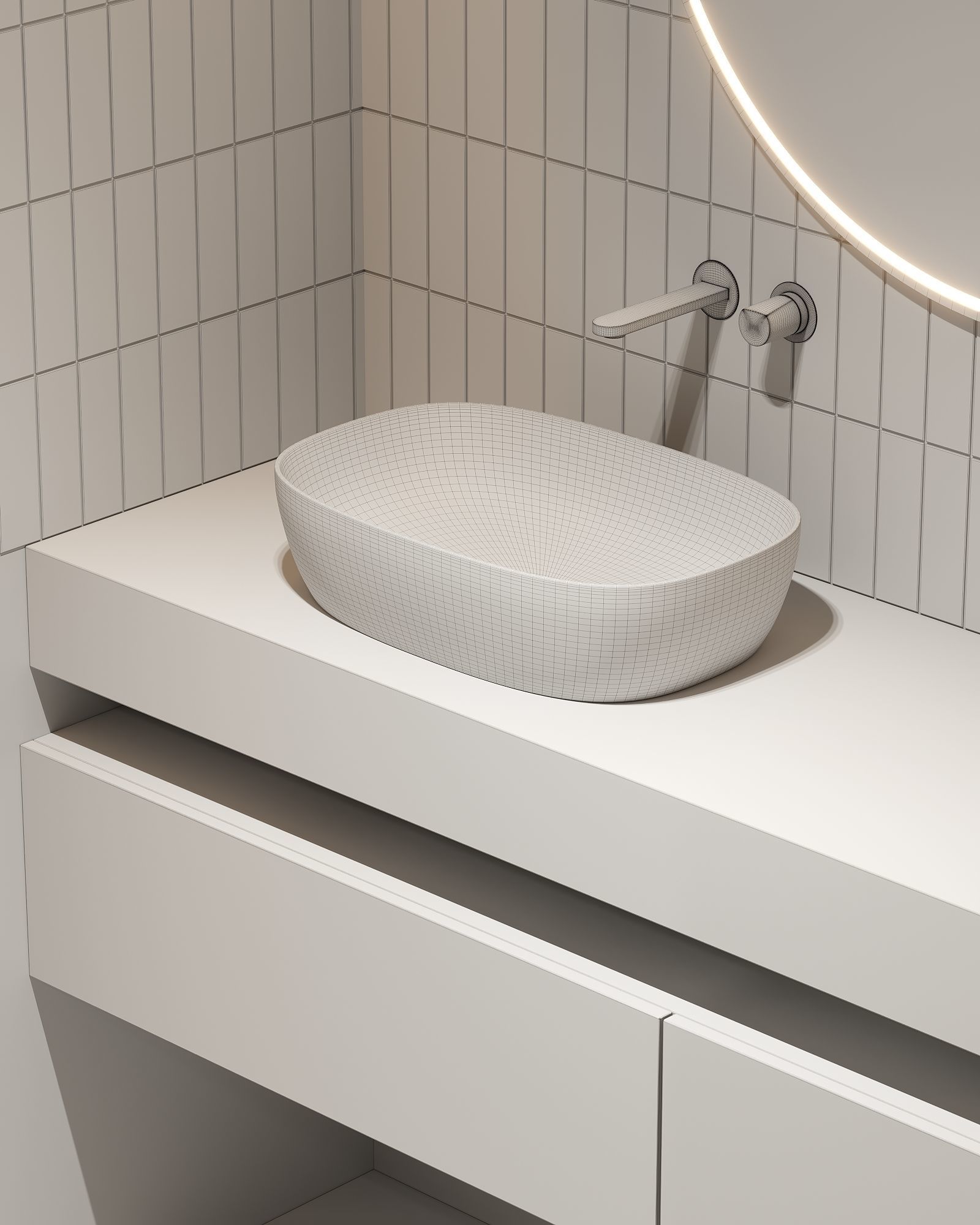 AR-22045 Case Study - Bathroom 3D Scene 3D model_9