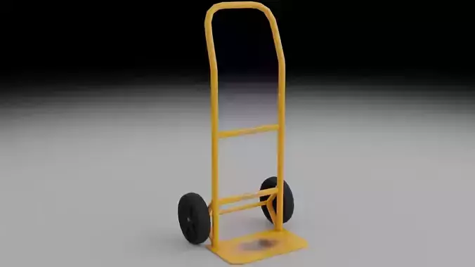 Hand Truck Cart Low-poly 3D model