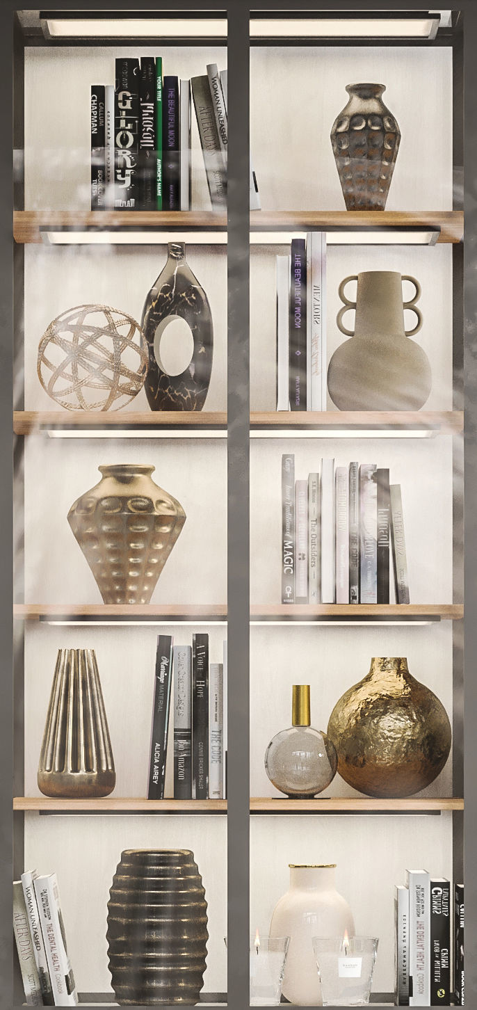 Large wardrobe with decor 21 3D model_3