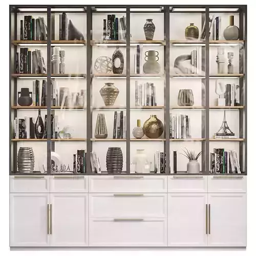 Large wardrobe with decor 21