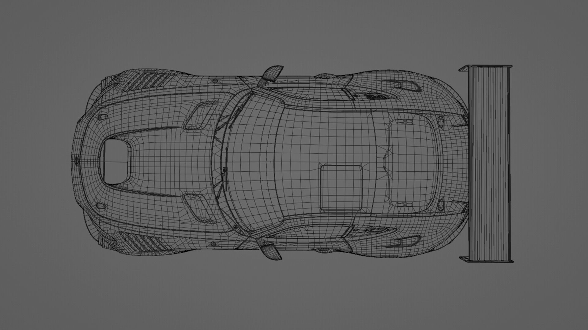 Mercedes AMG GT3 Low-poly 3D model_15