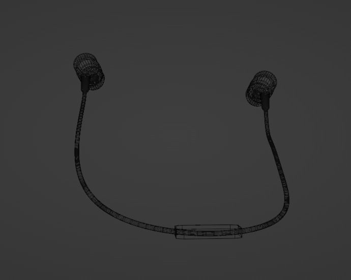 Low-Poly Handsfree 001 Low-poly 3D model_13