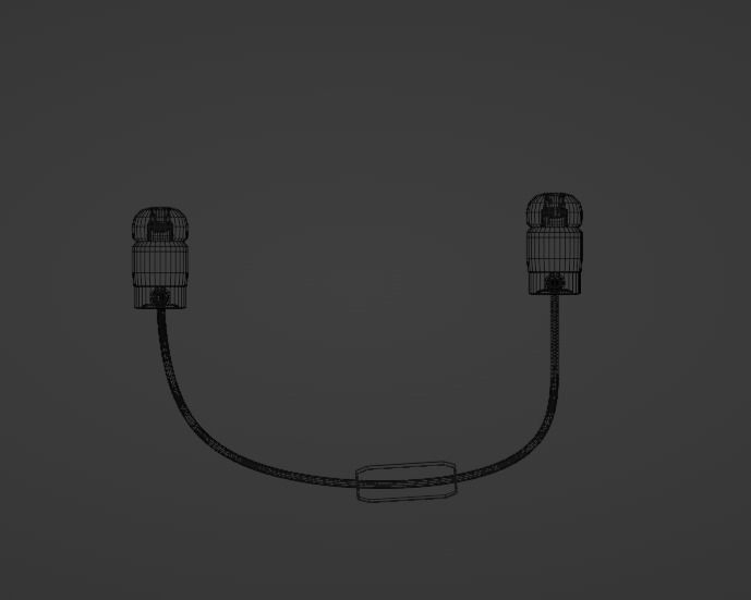 Low-Poly Handsfree 001 Low-poly 3D model_14