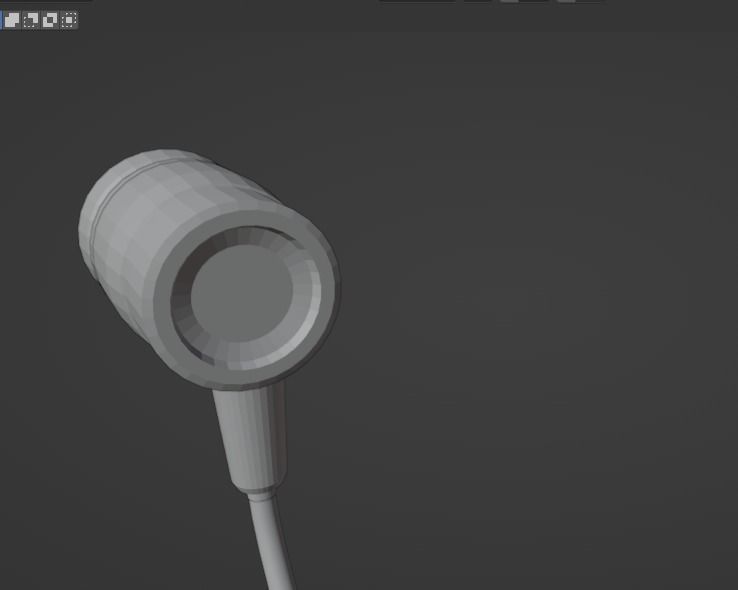 Low-Poly Handsfree 001 Low-poly 3D model_9