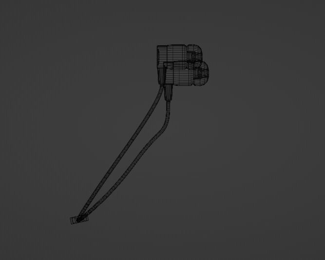 Low-Poly Handsfree 001 Low-poly 3D model_11